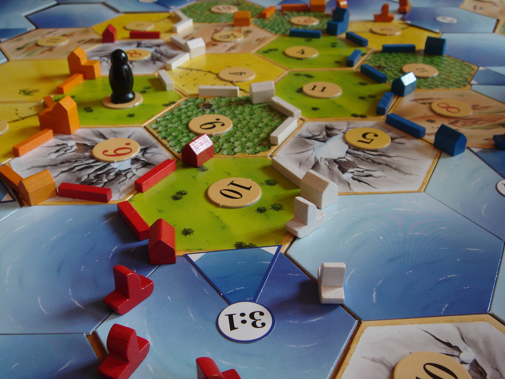 Photograph of Settlers of Catan